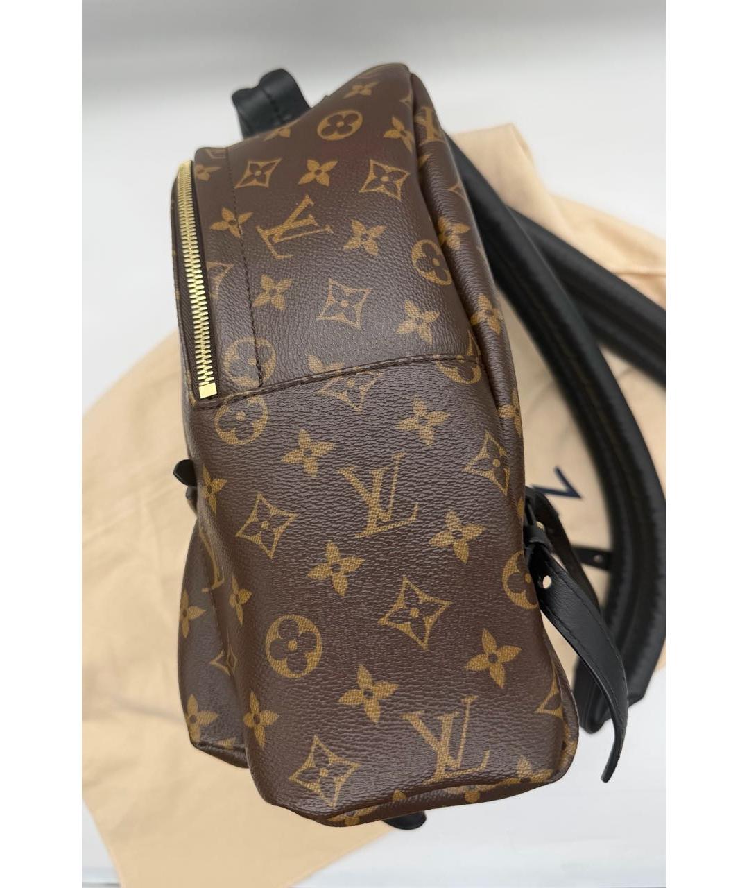 LOUIS VUITTON Коричневый рюкзак из канвы, фото 4
