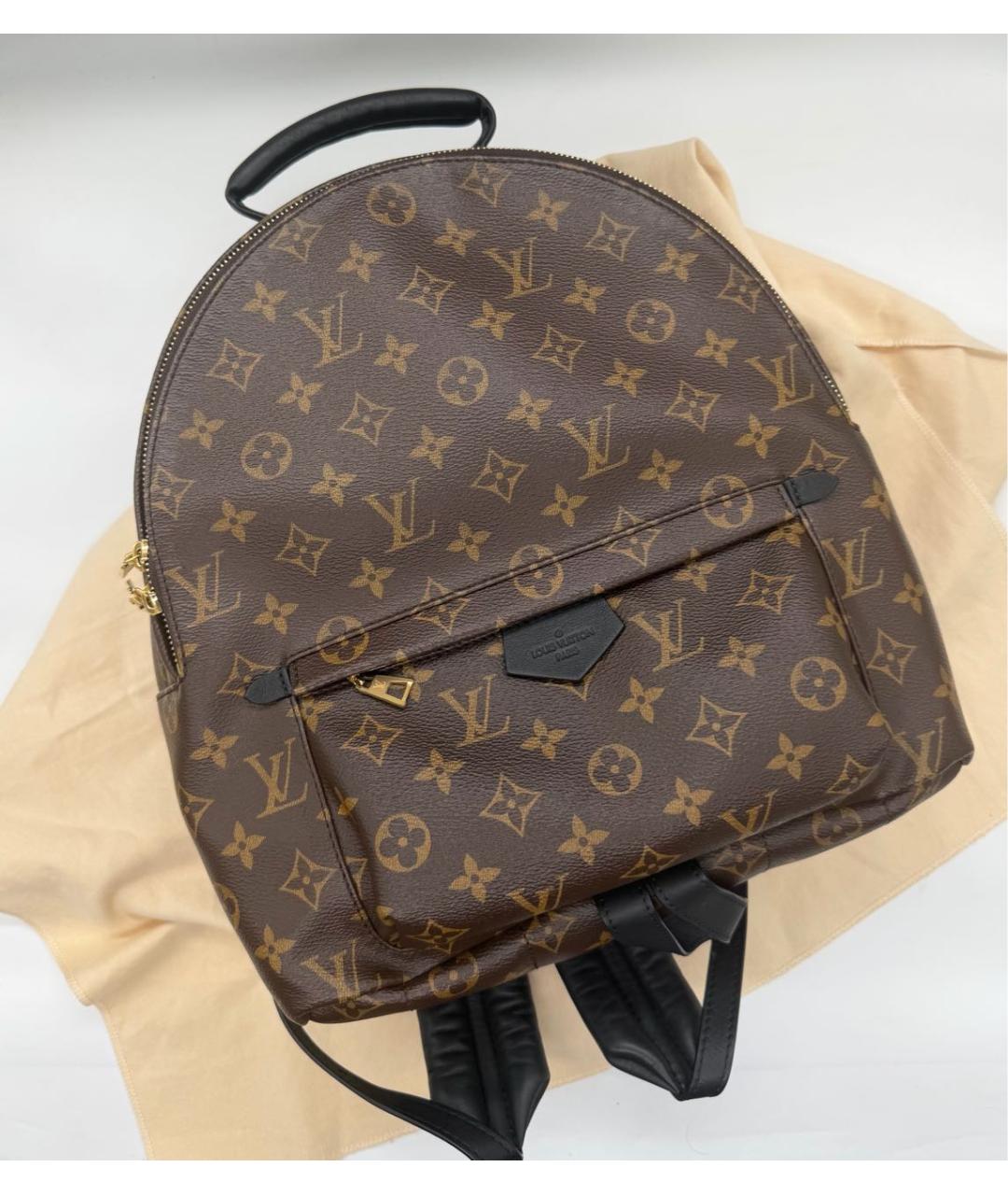 LOUIS VUITTON Коричневый рюкзак из канвы, фото 5