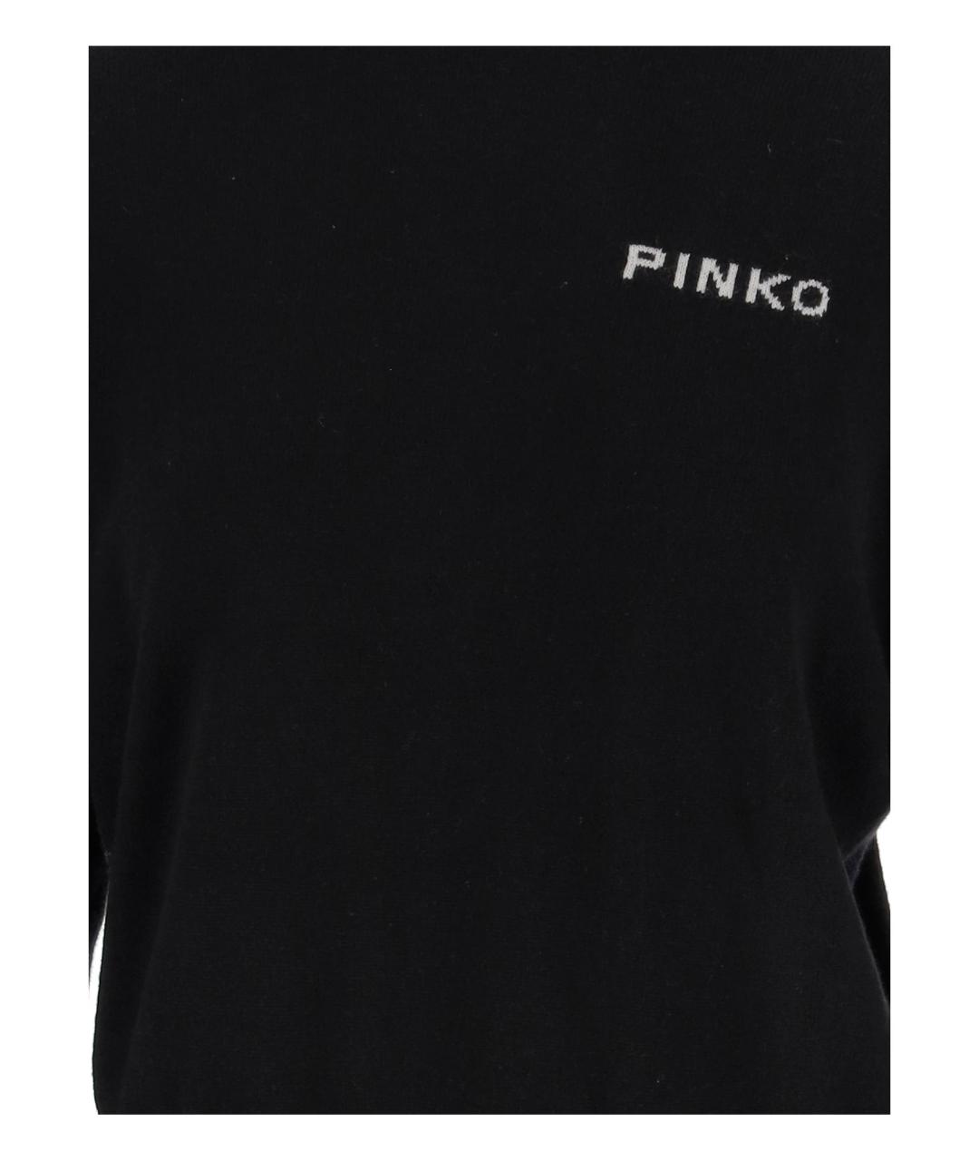 PINKO Черный шерстяной джемпер / свитер, фото 3