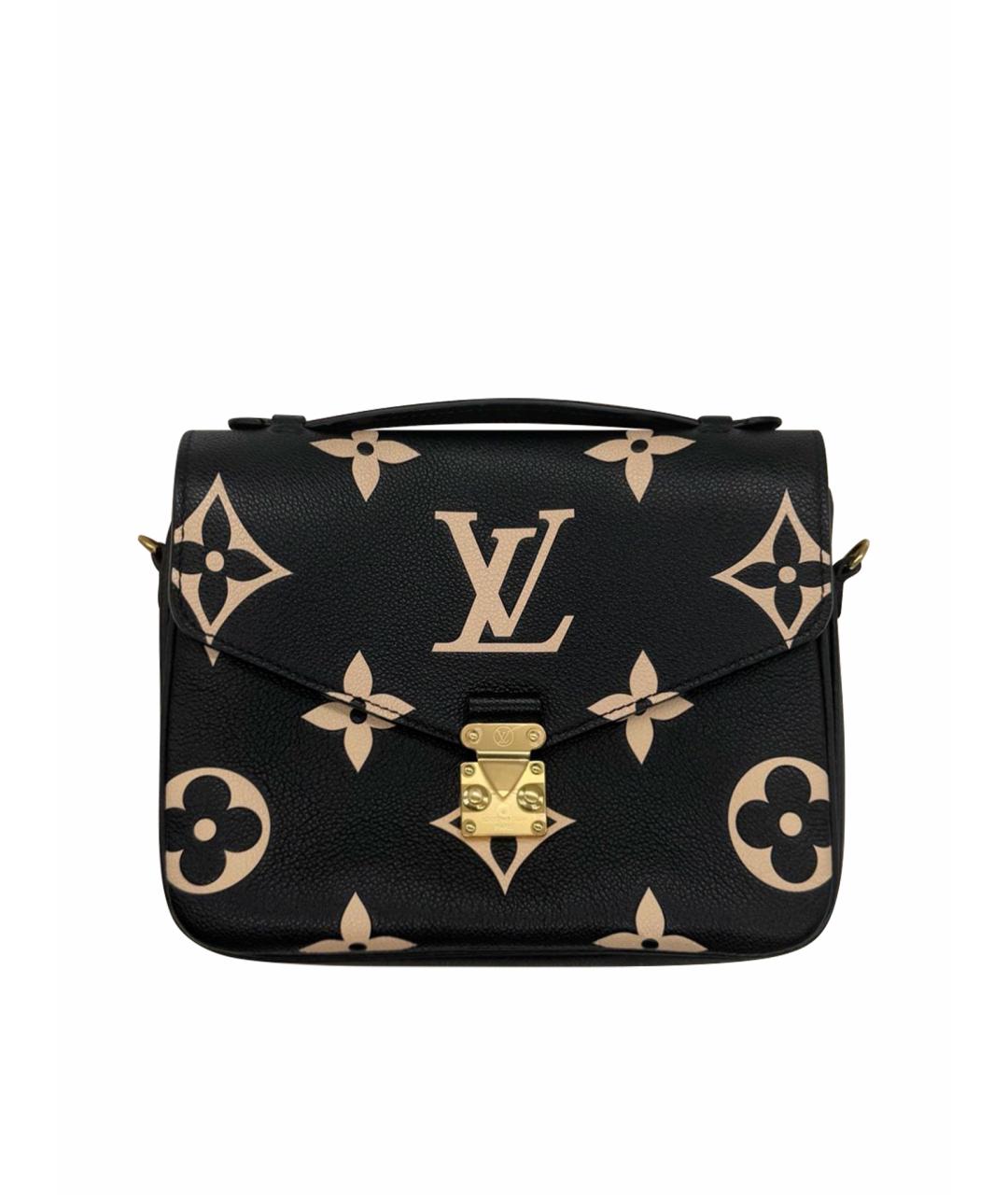 LOUIS VUITTON Черная кожаная сумка через плечо, фото 1