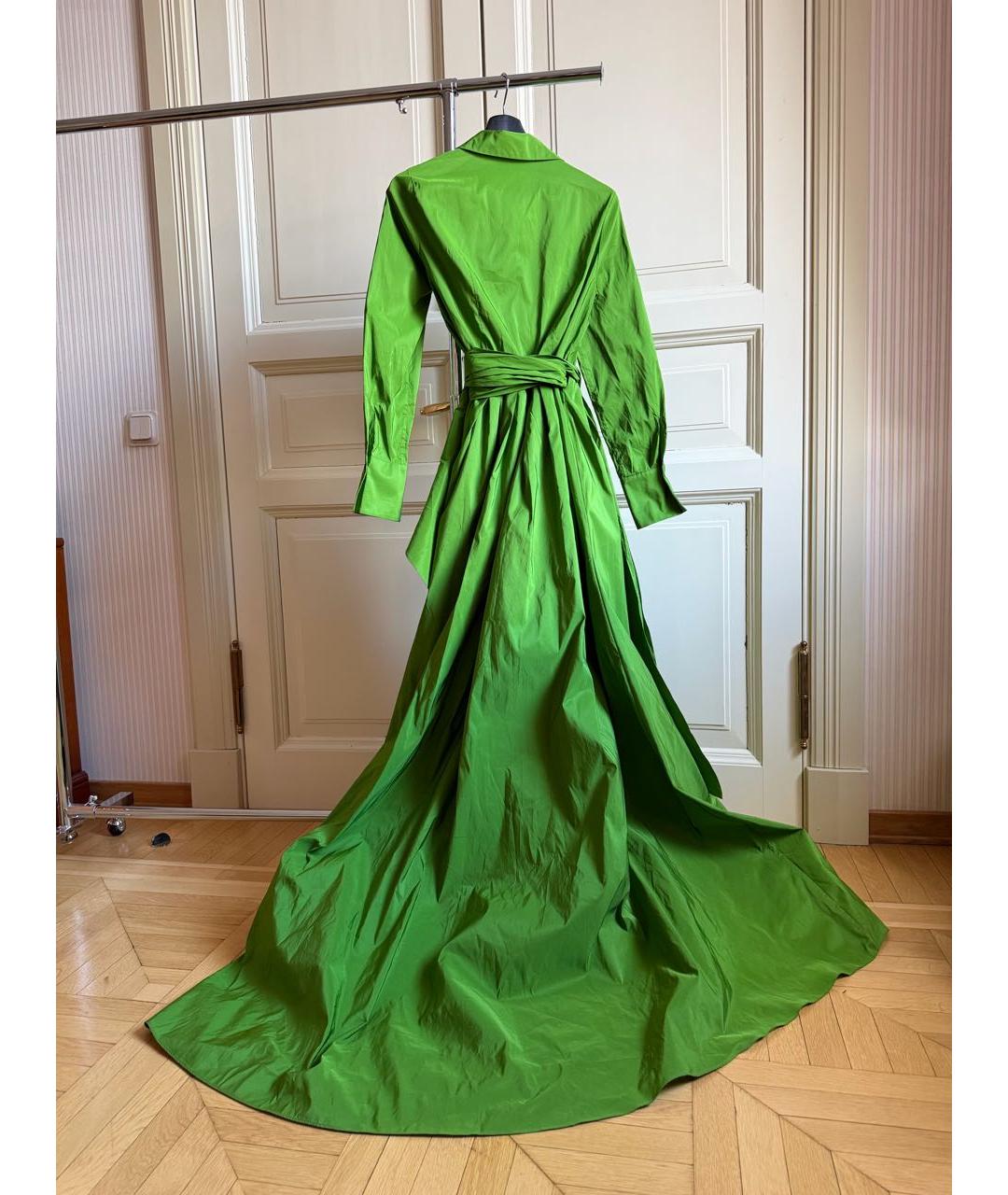 CAROLINA HERRERA Зеленое вечернее платье, фото 2