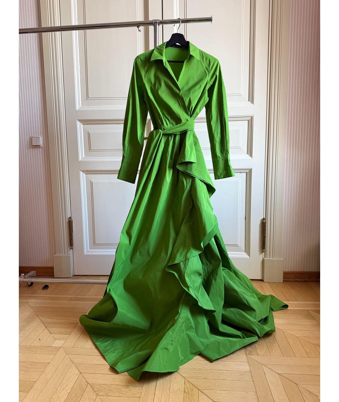 CAROLINA HERRERA Зеленое вечернее платье, фото 6