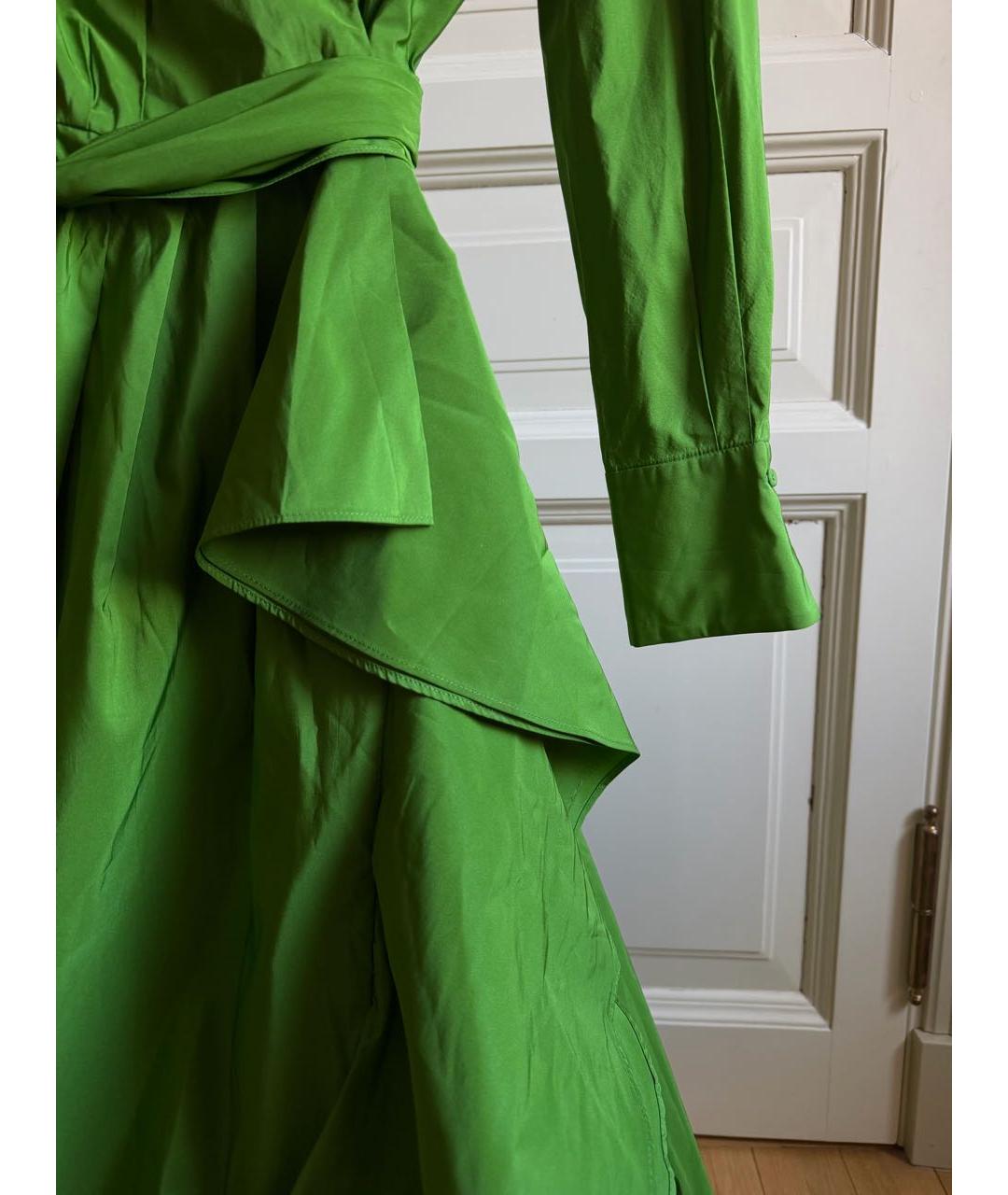 CAROLINA HERRERA Зеленое вечернее платье, фото 5