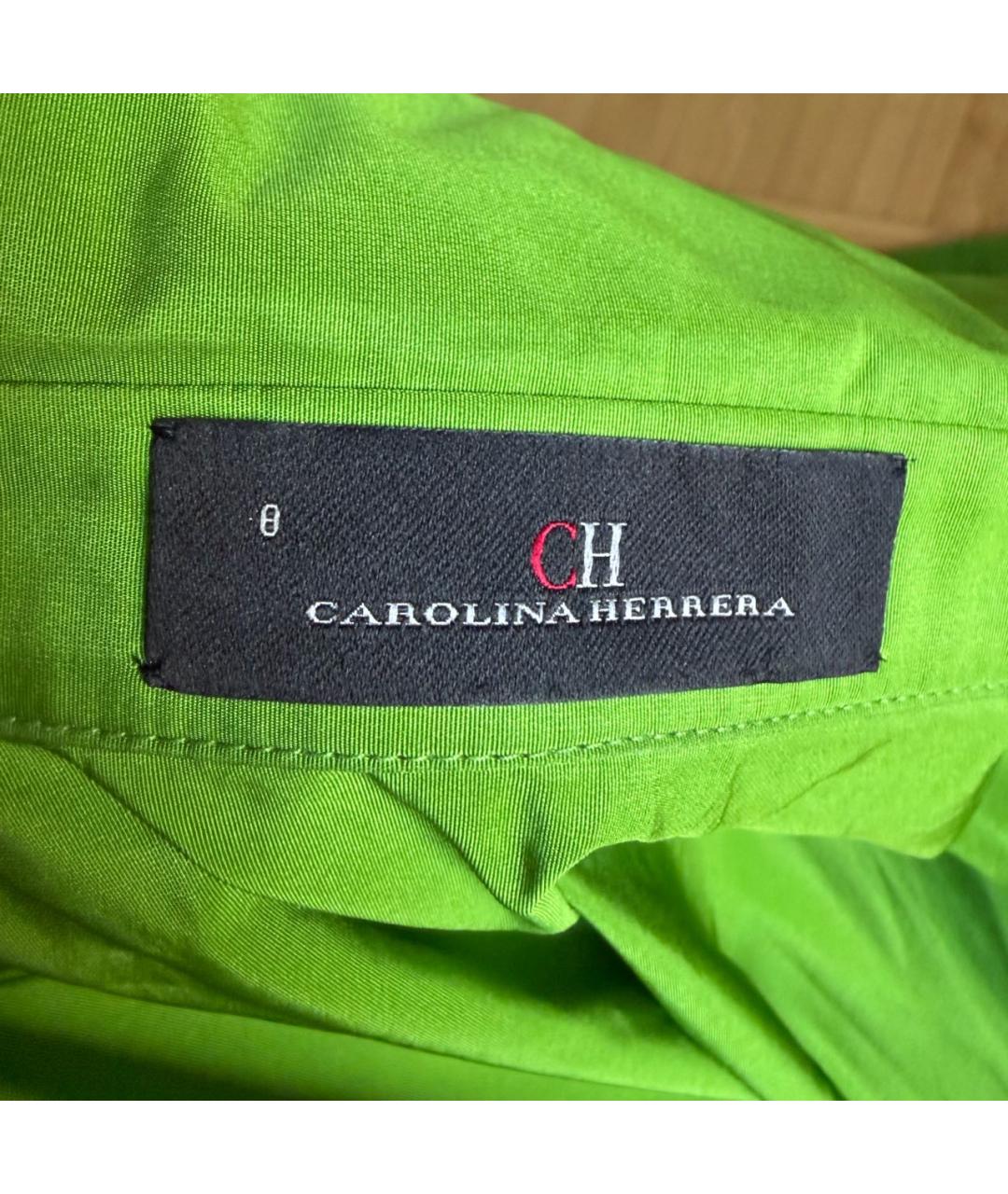 CAROLINA HERRERA Зеленое вечернее платье, фото 3