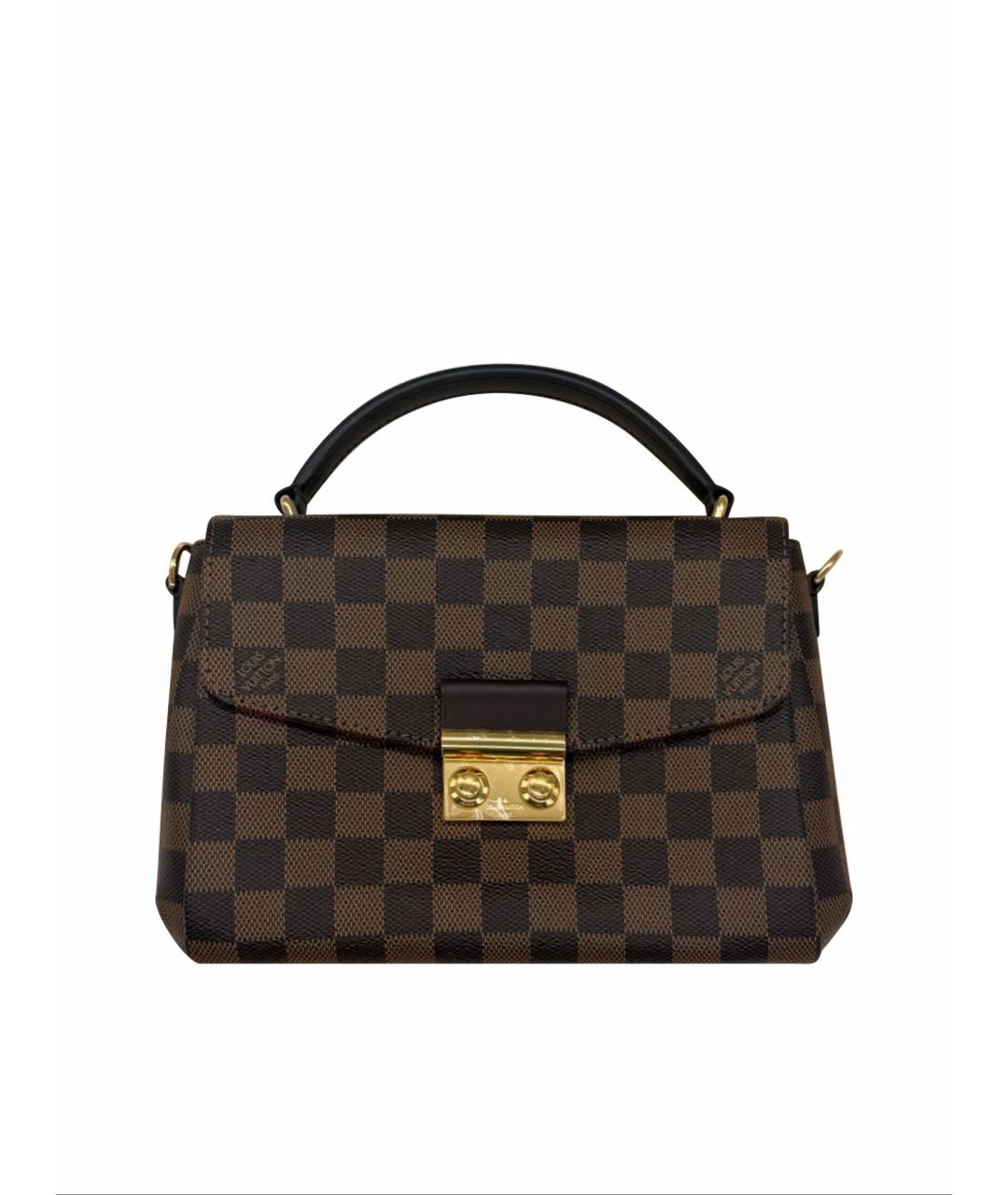 LOUIS VUITTON Коричневая сумка с короткими ручками из канвы, фото 1
