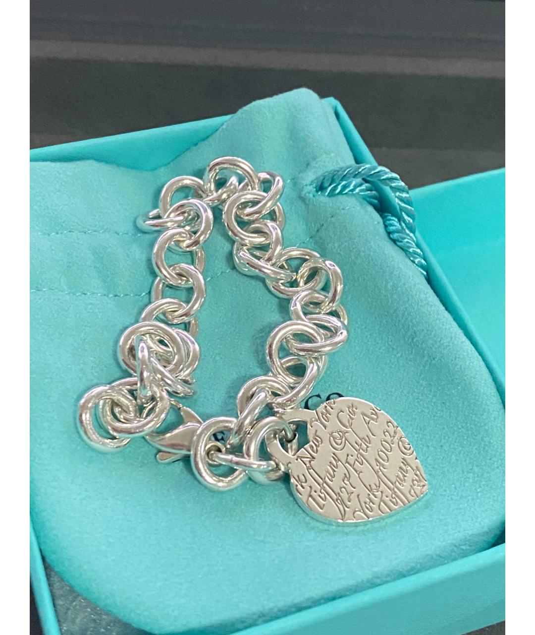 TIFFANY&CO Серебряный серебряный браслет, фото 6
