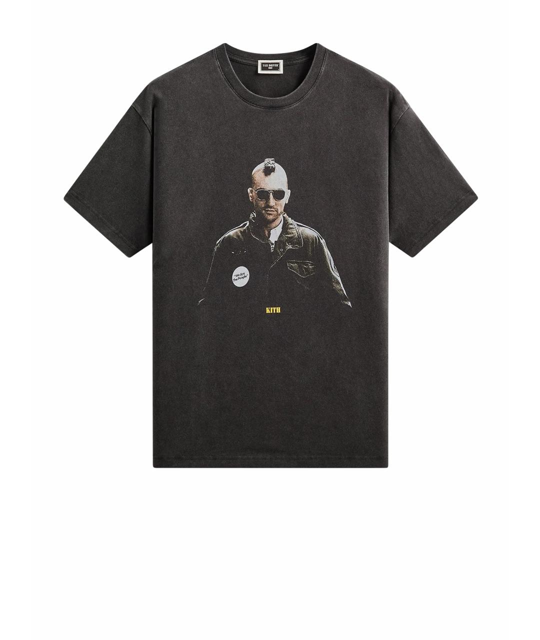 KITH Черная хлопковая футболка, фото 1