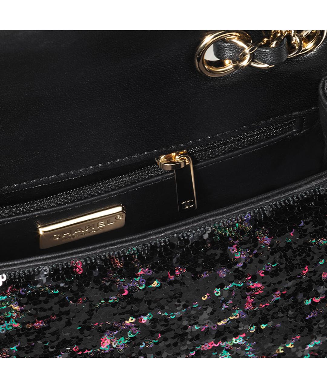 CHANEL Черная сумка через плечо, фото 3
