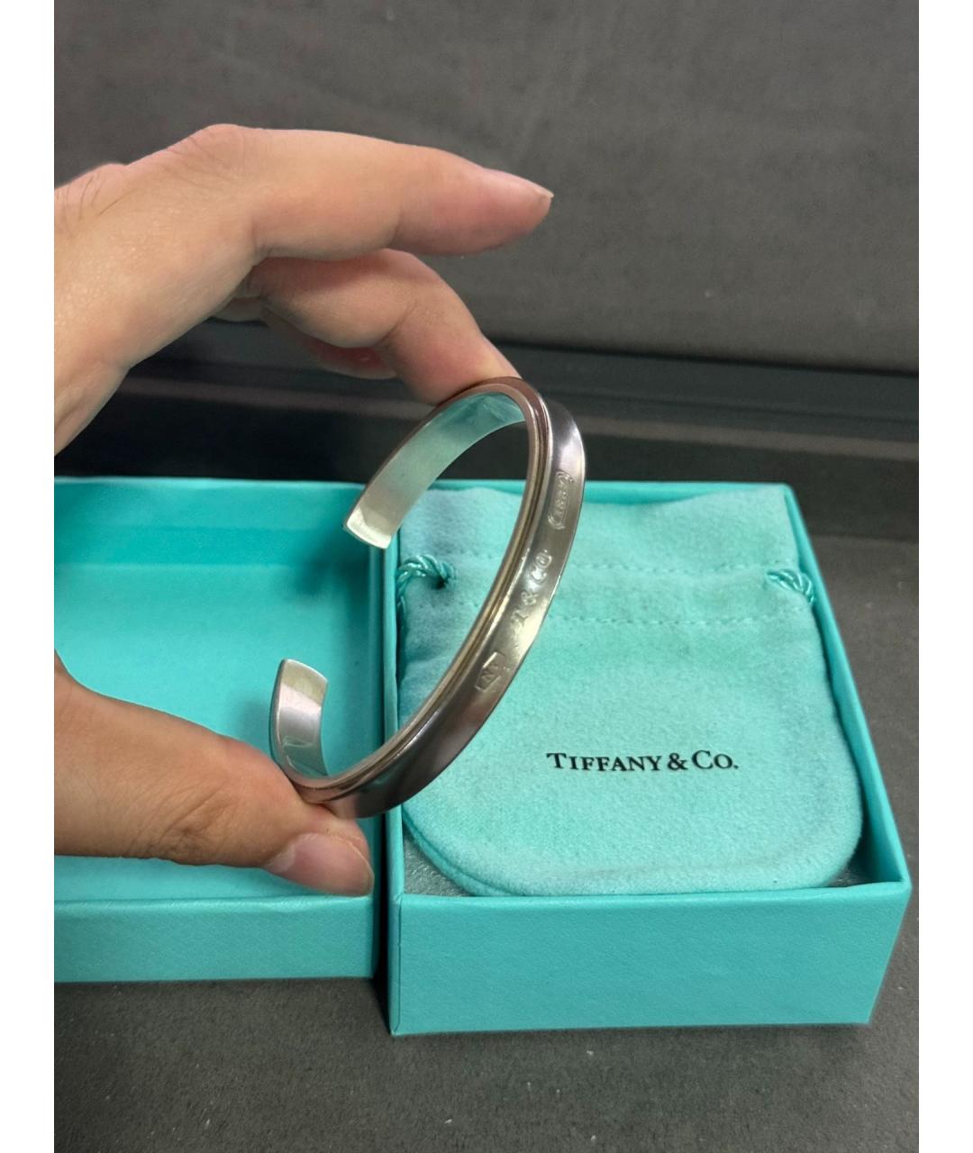 TIFFANY&CO Серебряный металлический браслет, фото 3