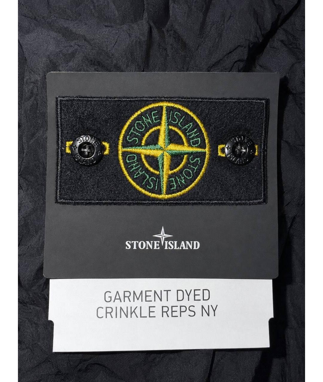 STONE ISLAND Черная нейлоновая куртка, фото 3