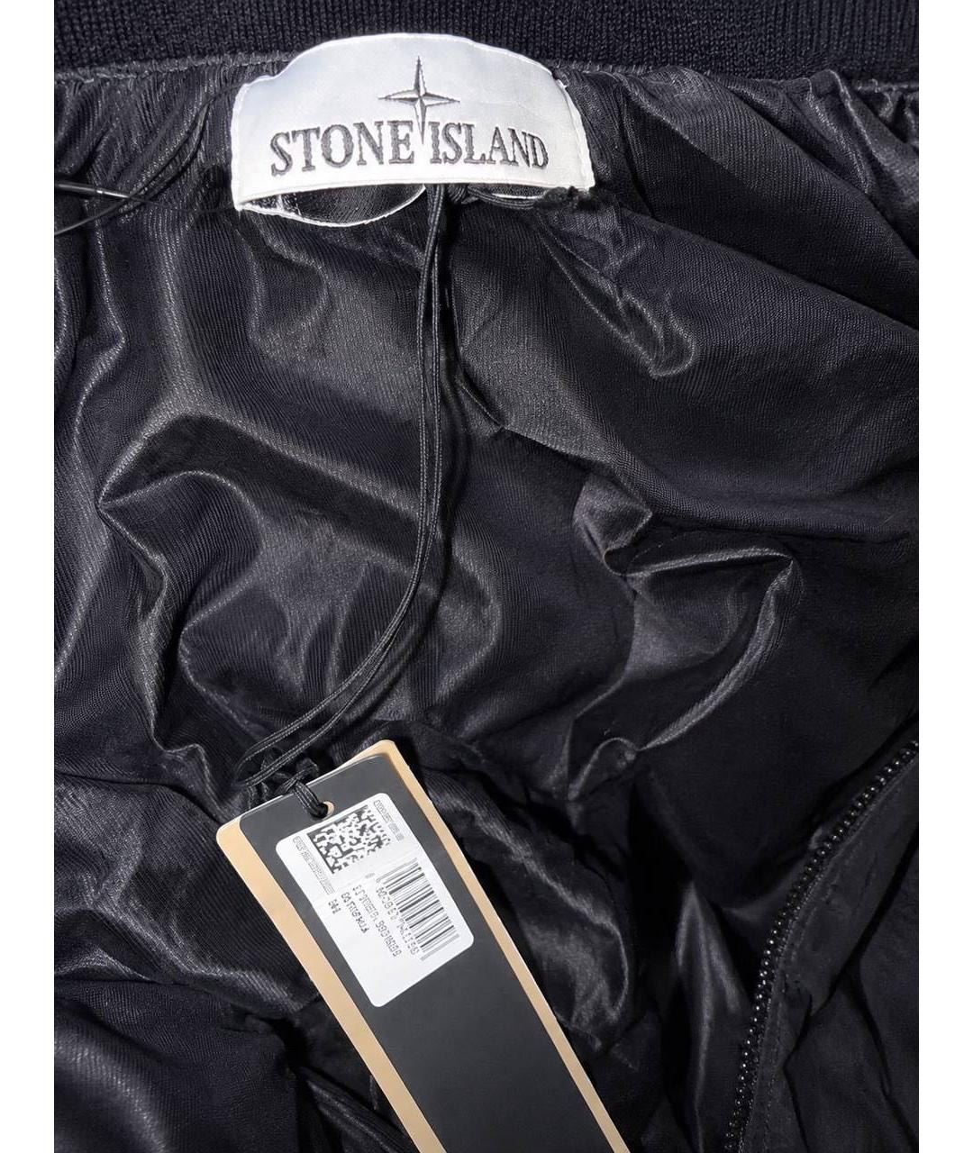 STONE ISLAND Черная нейлоновая куртка, фото 5
