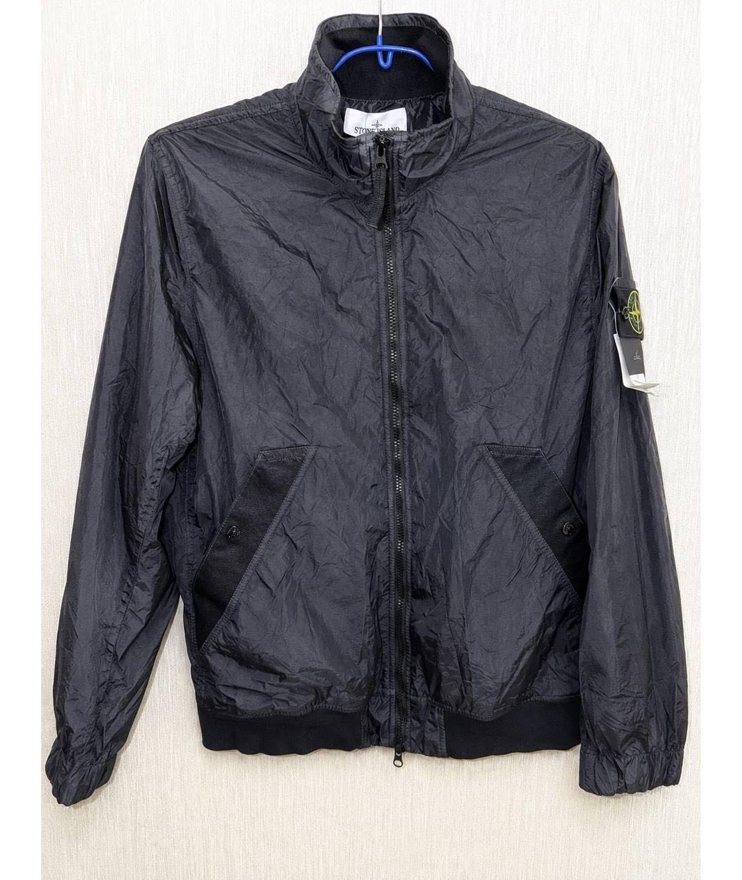 STONE ISLAND Черная нейлоновая куртка, фото 2