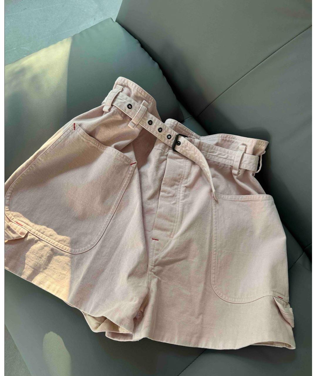 ISABEL MARANT Розовые хлопковые шорты, фото 6
