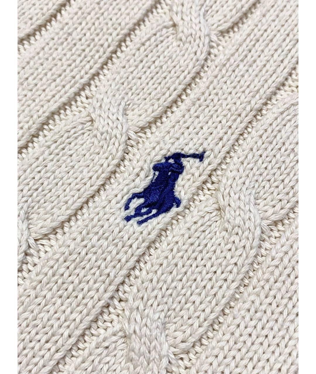 POLO RALPH LAUREN Бежевый хлопковый джемпер / свитер, фото 6