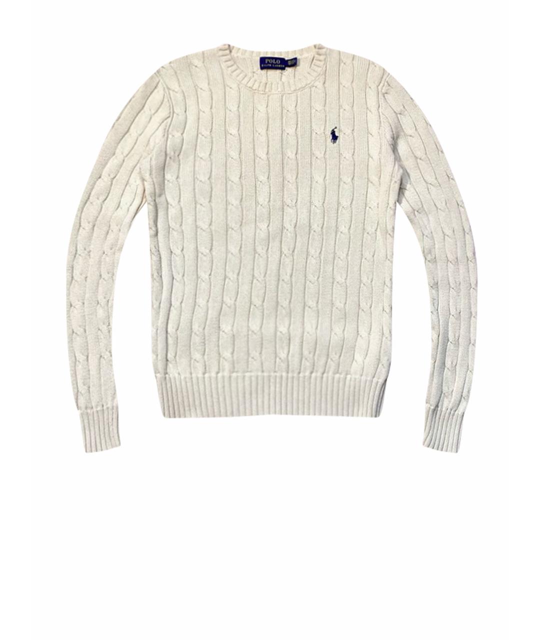 POLO RALPH LAUREN Бежевый хлопковый джемпер / свитер, фото 1