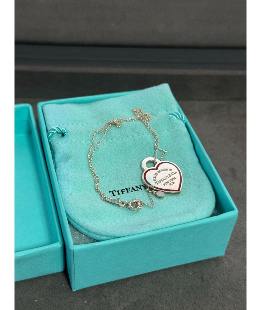 TIFFANY&CO Красная серебряная подвеска, фото 8