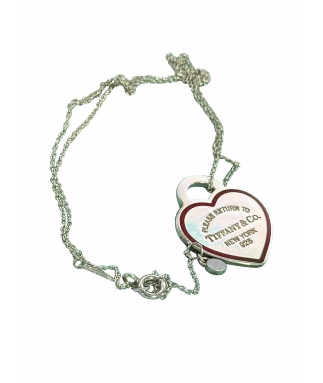 TIFFANY&CO Красная серебряная подвеска, фото 1