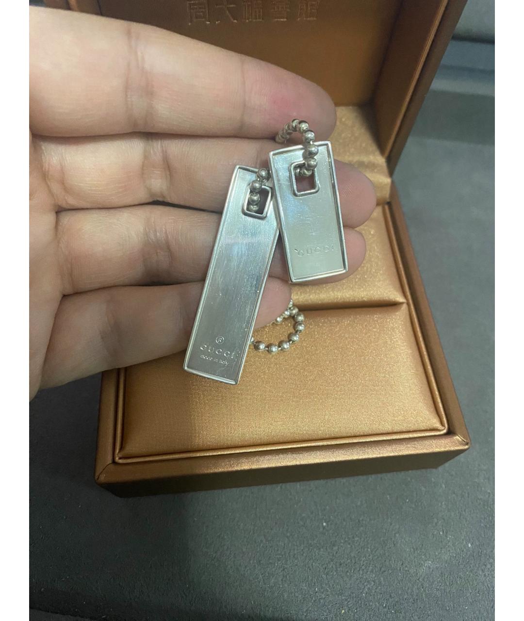 GUCCI Серебряная серебряная цепочка/подвеска, фото 5