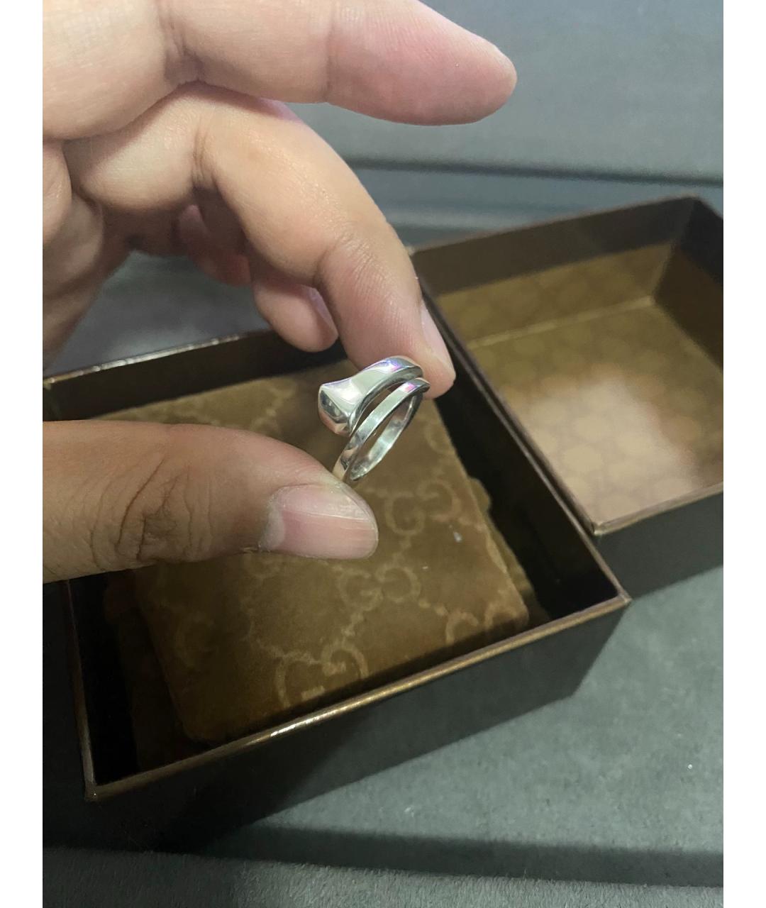 GUCCI Серебряное серебряное кольцо, фото 3