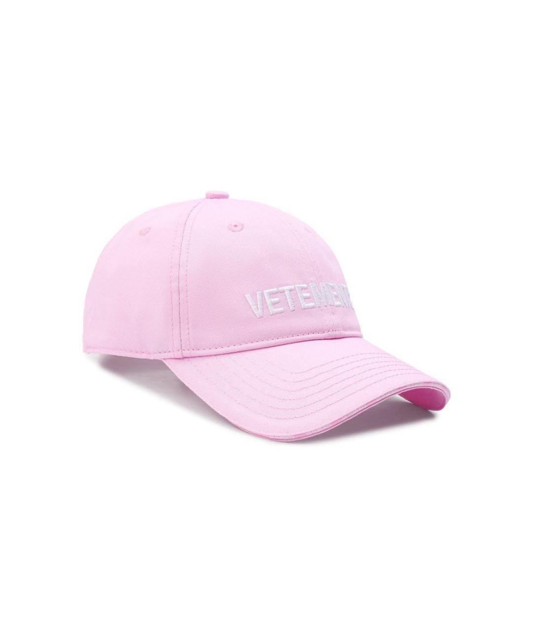 VETEMENTS Розовая хлопковая кепка, фото 9
