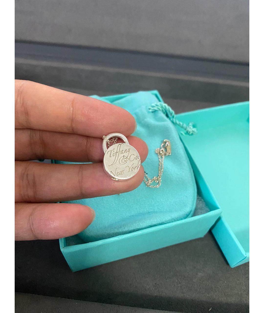 TIFFANY&CO Серебряное серебряное колье, фото 4