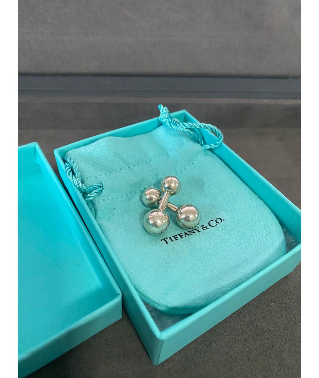 TIFFANY&CO Серебряные серебряные запонки, фото 2