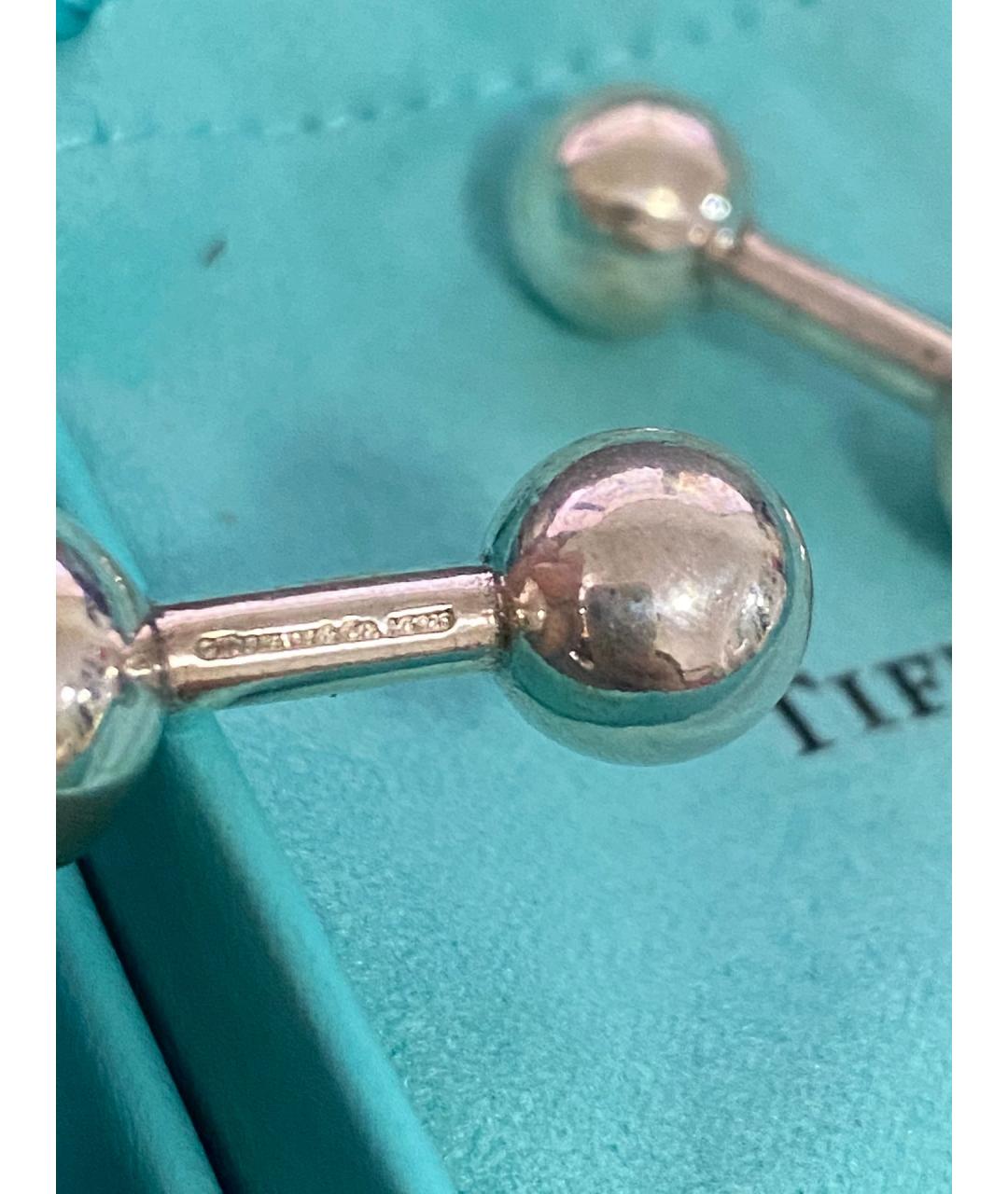 TIFFANY&CO Серебряные серебряные запонки, фото 7
