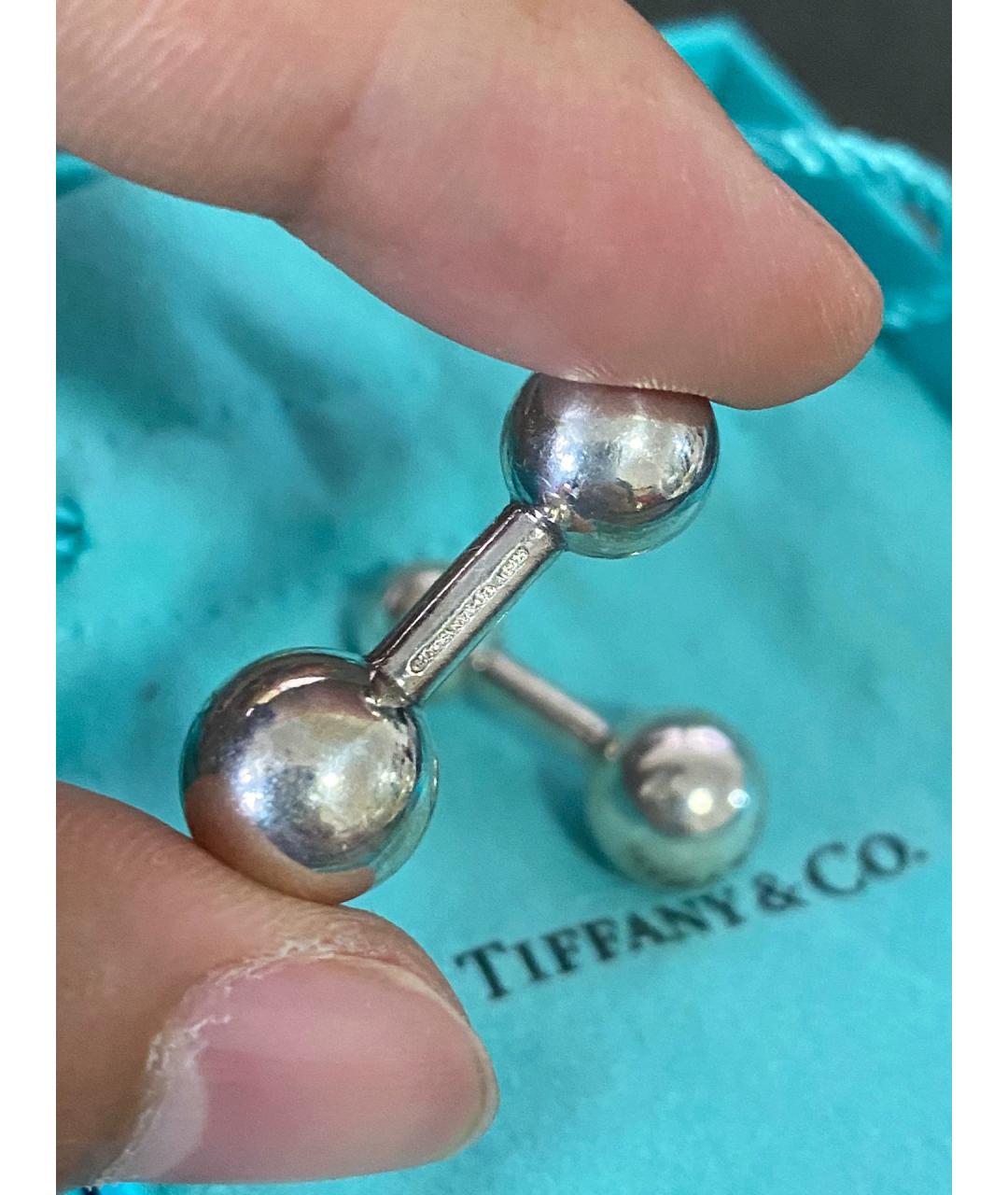 TIFFANY&CO Серебряные серебряные запонки, фото 5