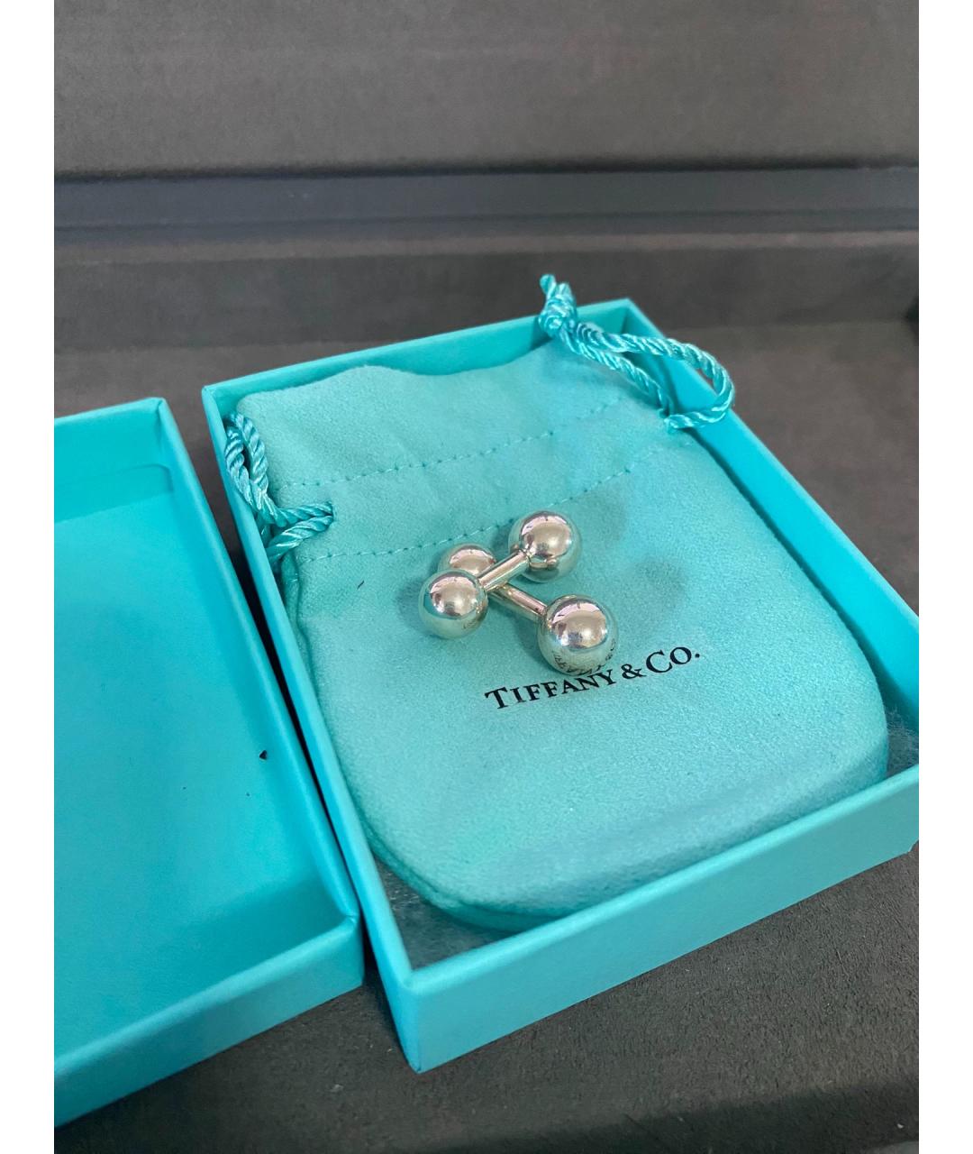 TIFFANY&CO Серебряные серебряные запонки, фото 9