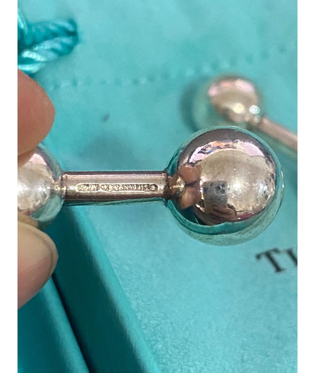 TIFFANY&CO Серебряные серебряные запонки, фото 6