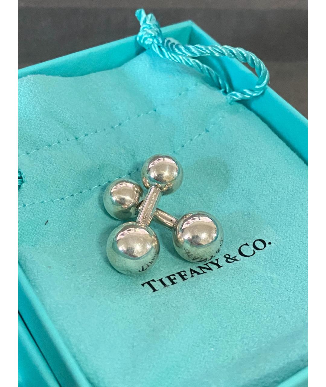 TIFFANY&CO Серебряные серебряные запонки, фото 3