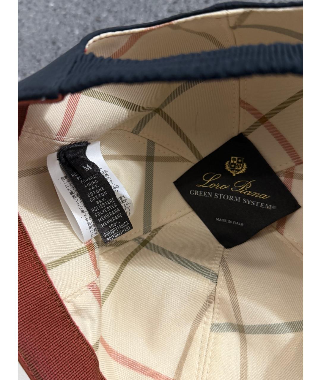 LORO PIANA Темно-синяя кепка/бейсболка, фото 6