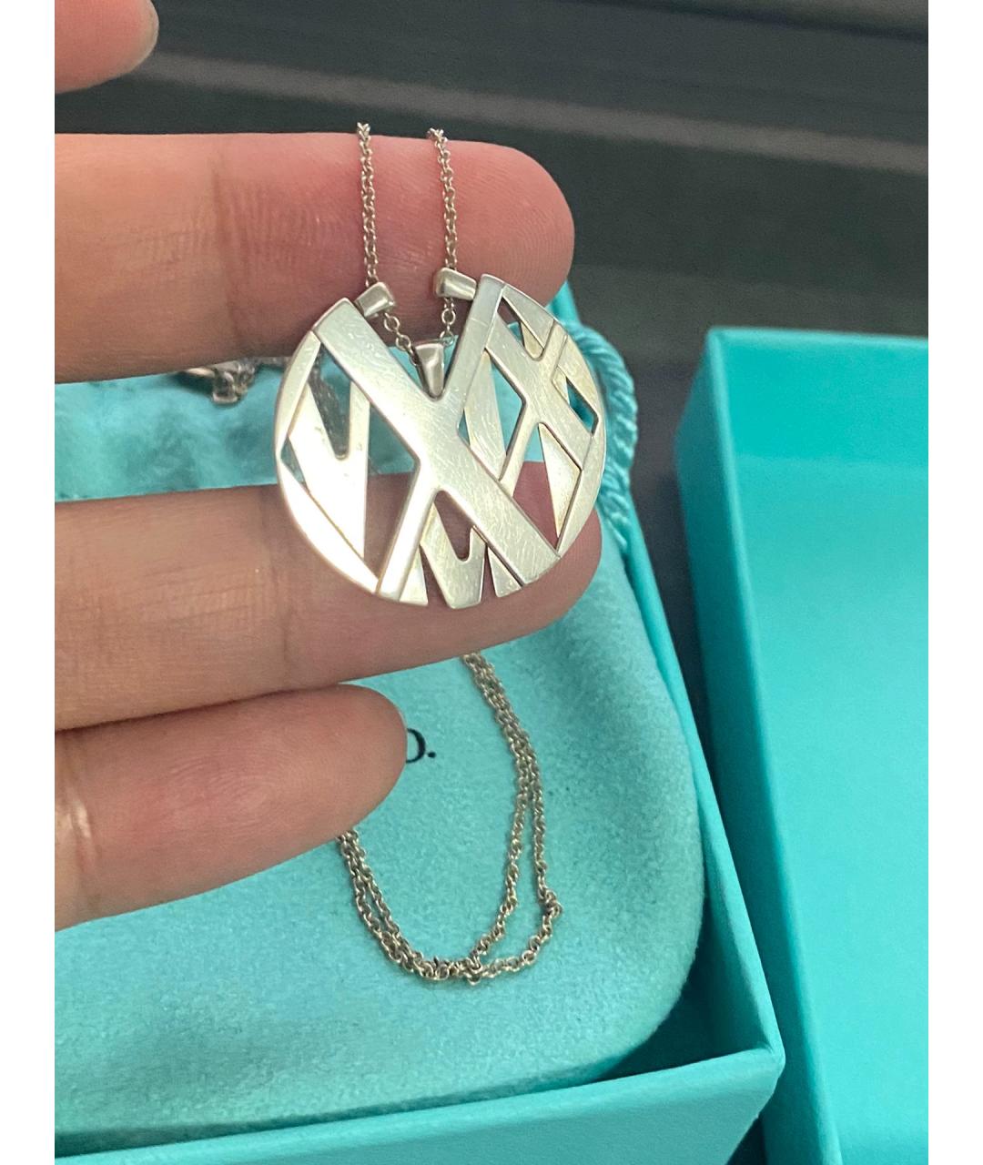 TIFFANY&CO Серебряное серебряное колье, фото 3