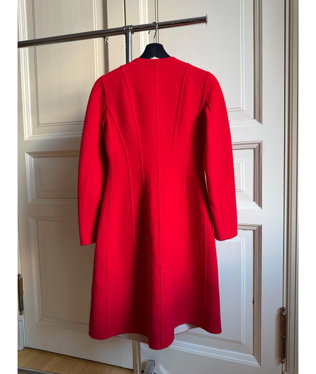 CHRISTIAN DIOR Красное шерстяное пальто, фото 2