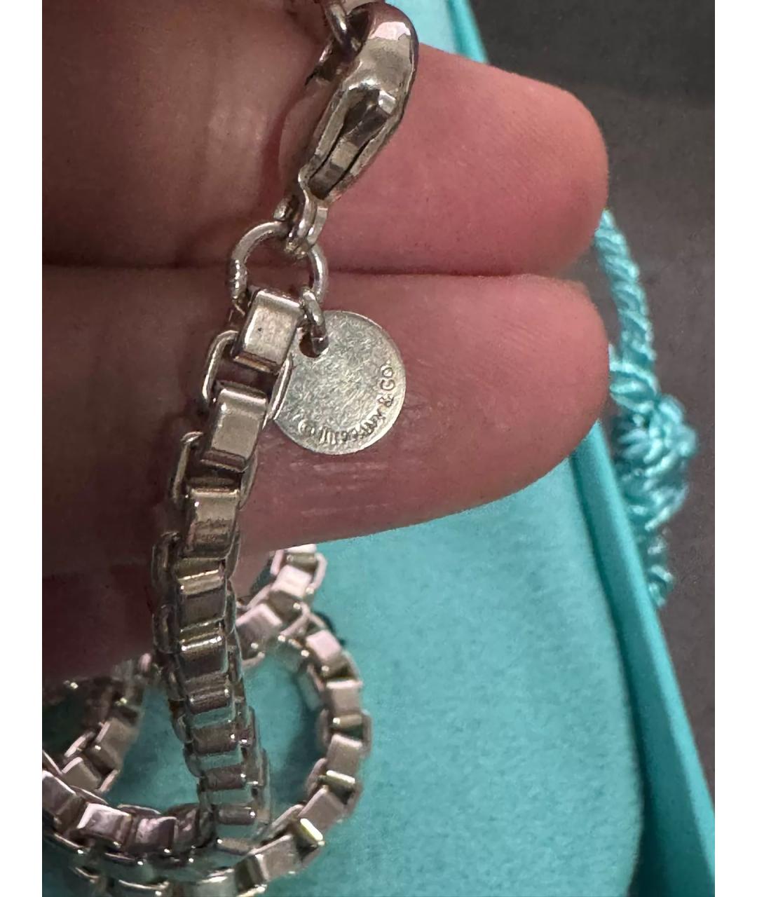TIFFANY&CO Серебряная серебряная цепочка/подвеска, фото 5