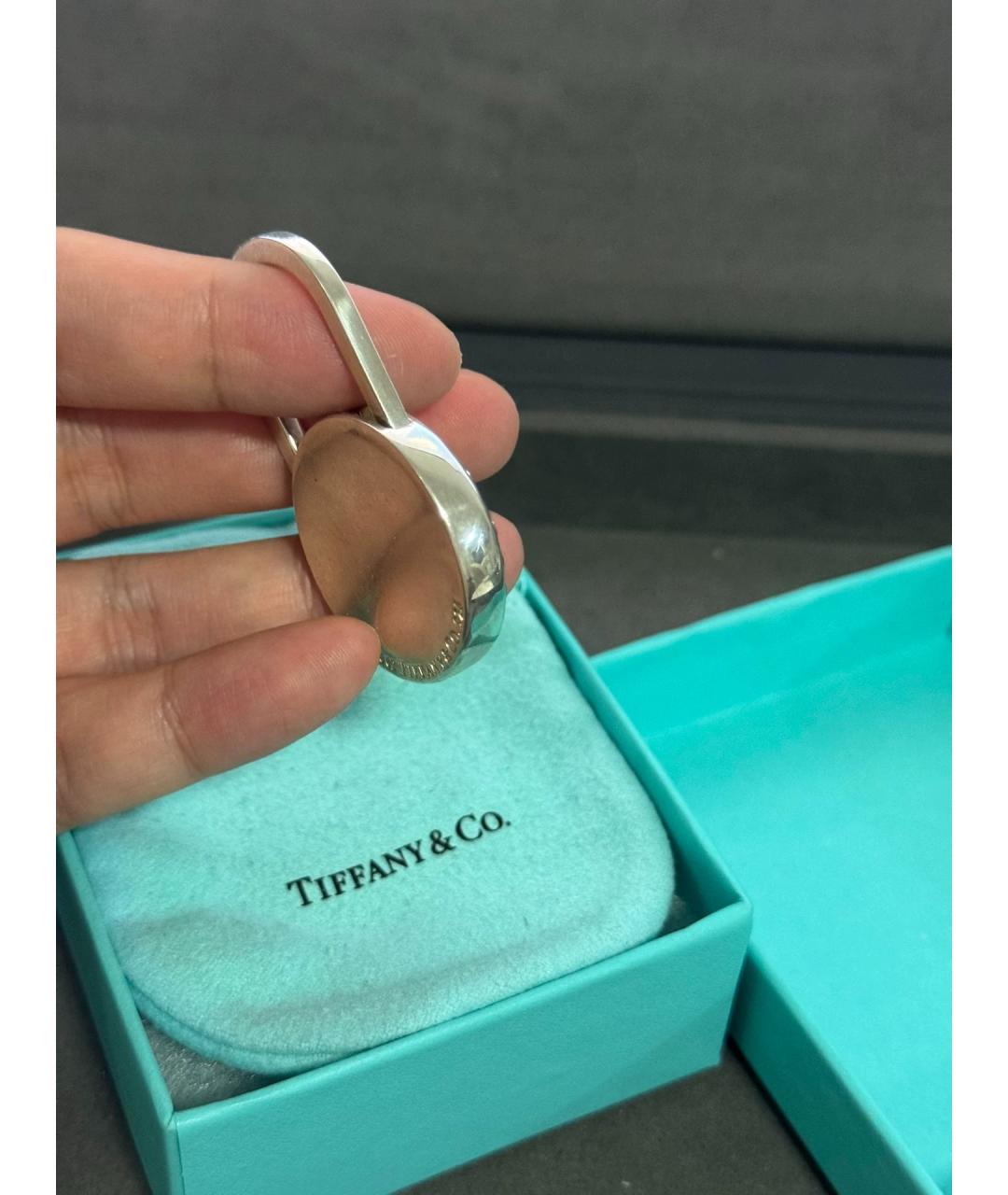 TIFFANY&CO Серебряные серебряные запонки, фото 7