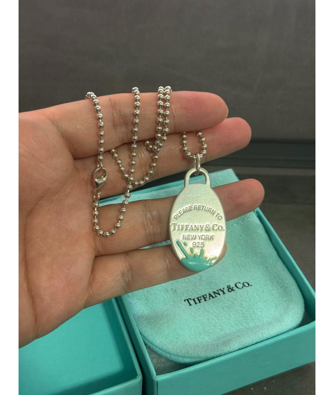 TIFFANY&CO Серебряный серебряный кулон, фото 6