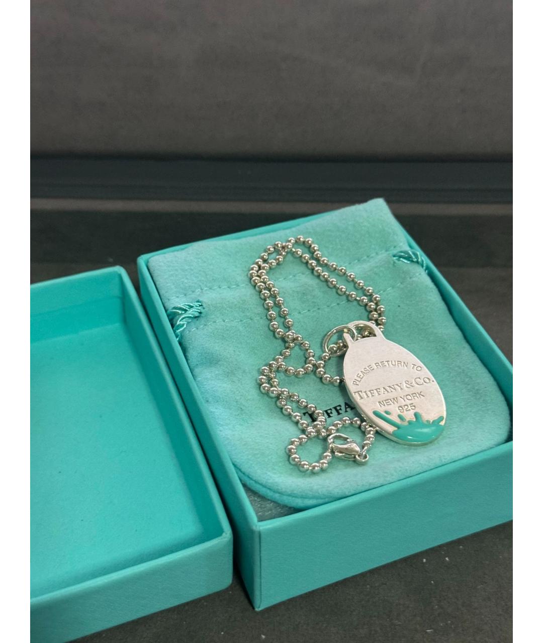 TIFFANY&CO Серебряный серебряный кулон, фото 7