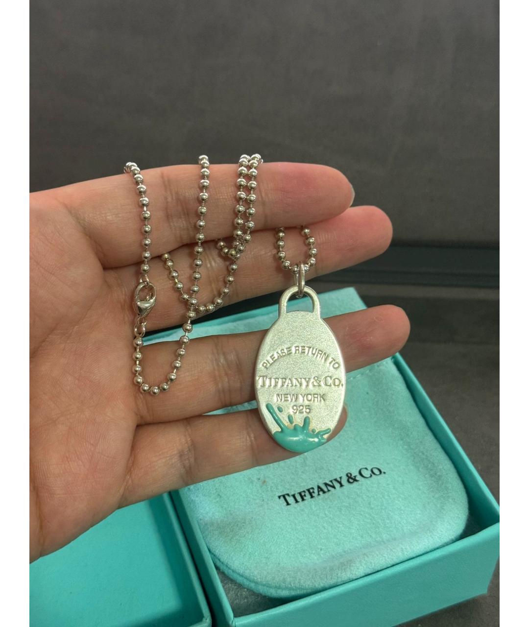 TIFFANY&CO Серебряный серебряный кулон, фото 4