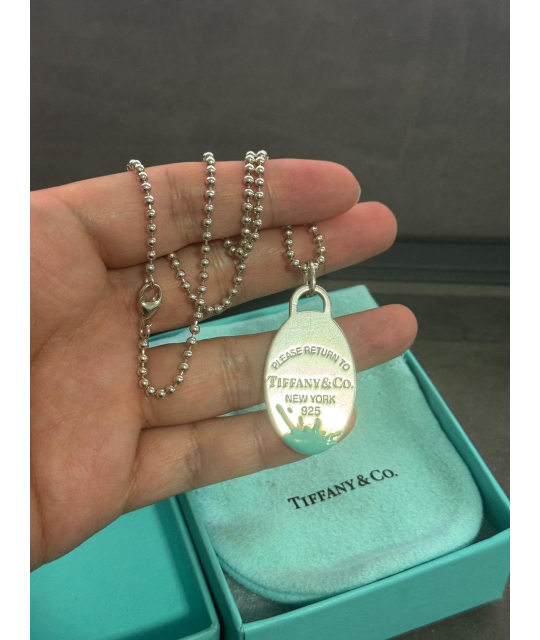 TIFFANY&CO Серебряный серебряный кулон, фото 5