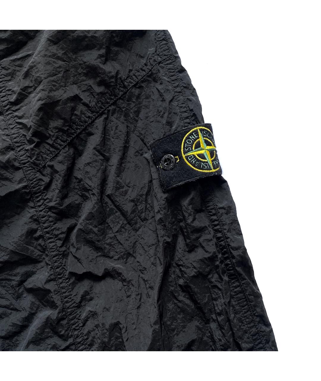 STONE ISLAND Черные нейлоновые повседневные брюки, фото 4