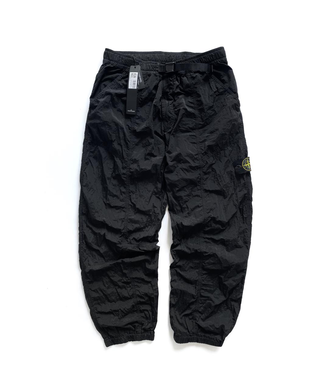 STONE ISLAND Черные нейлоновые повседневные брюки, фото 8