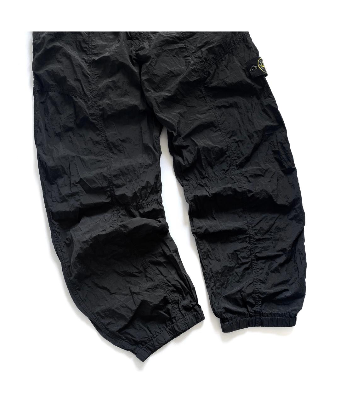 STONE ISLAND Черные нейлоновые повседневные брюки, фото 5