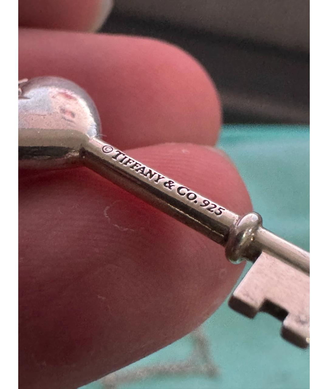 TIFFANY&CO Розовая серебряная подвеска, фото 5