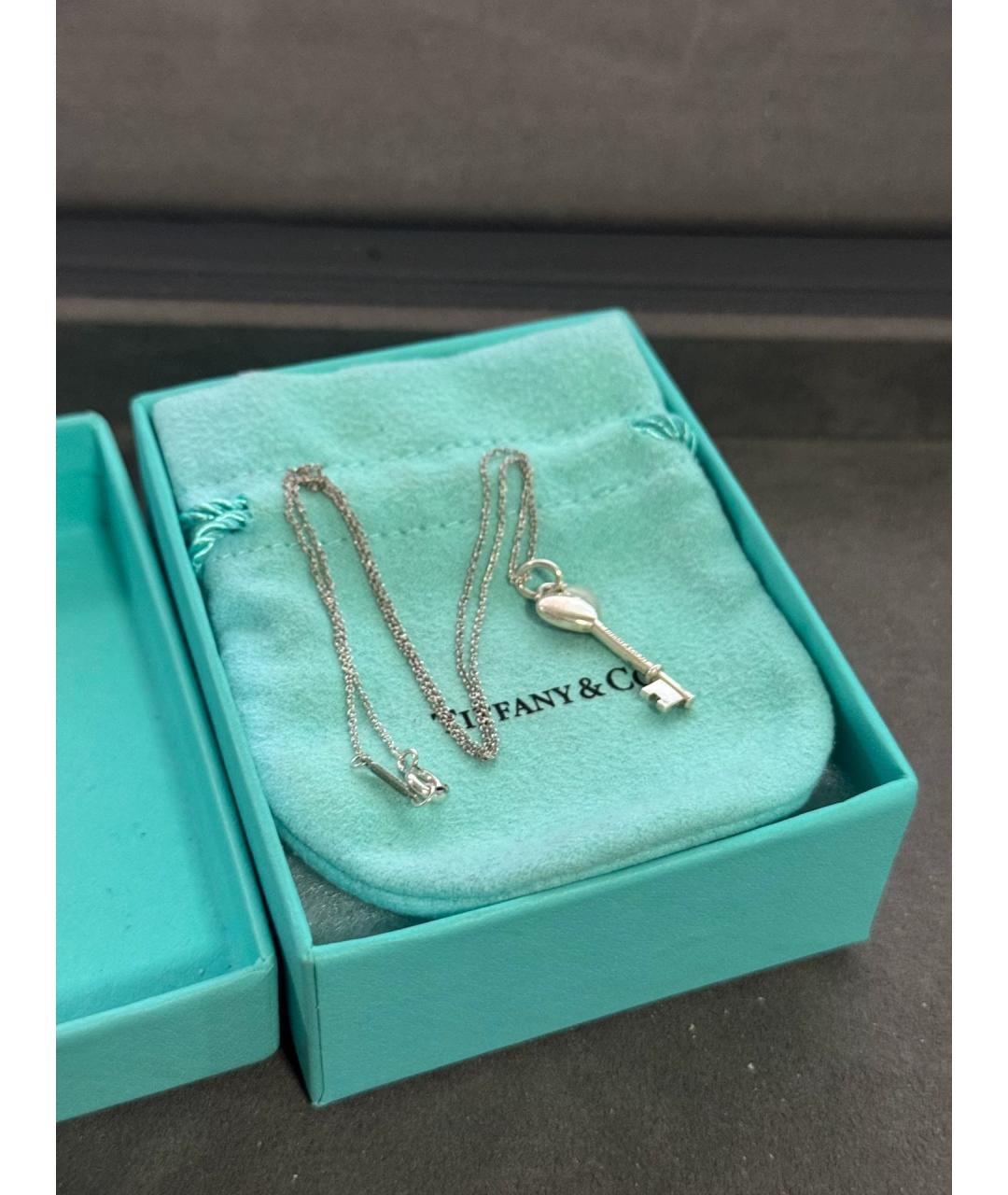 TIFFANY&CO Розовая серебряная подвеска, фото 2