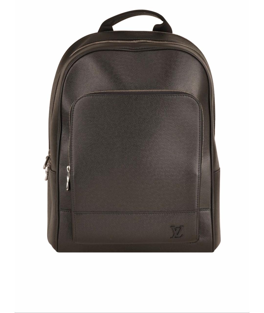 LOUIS VUITTON Черный кожаный рюкзак, фото 9