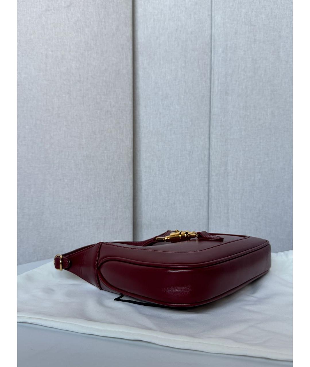 GUCCI Красная кожаная сумка с короткими ручками, фото 6