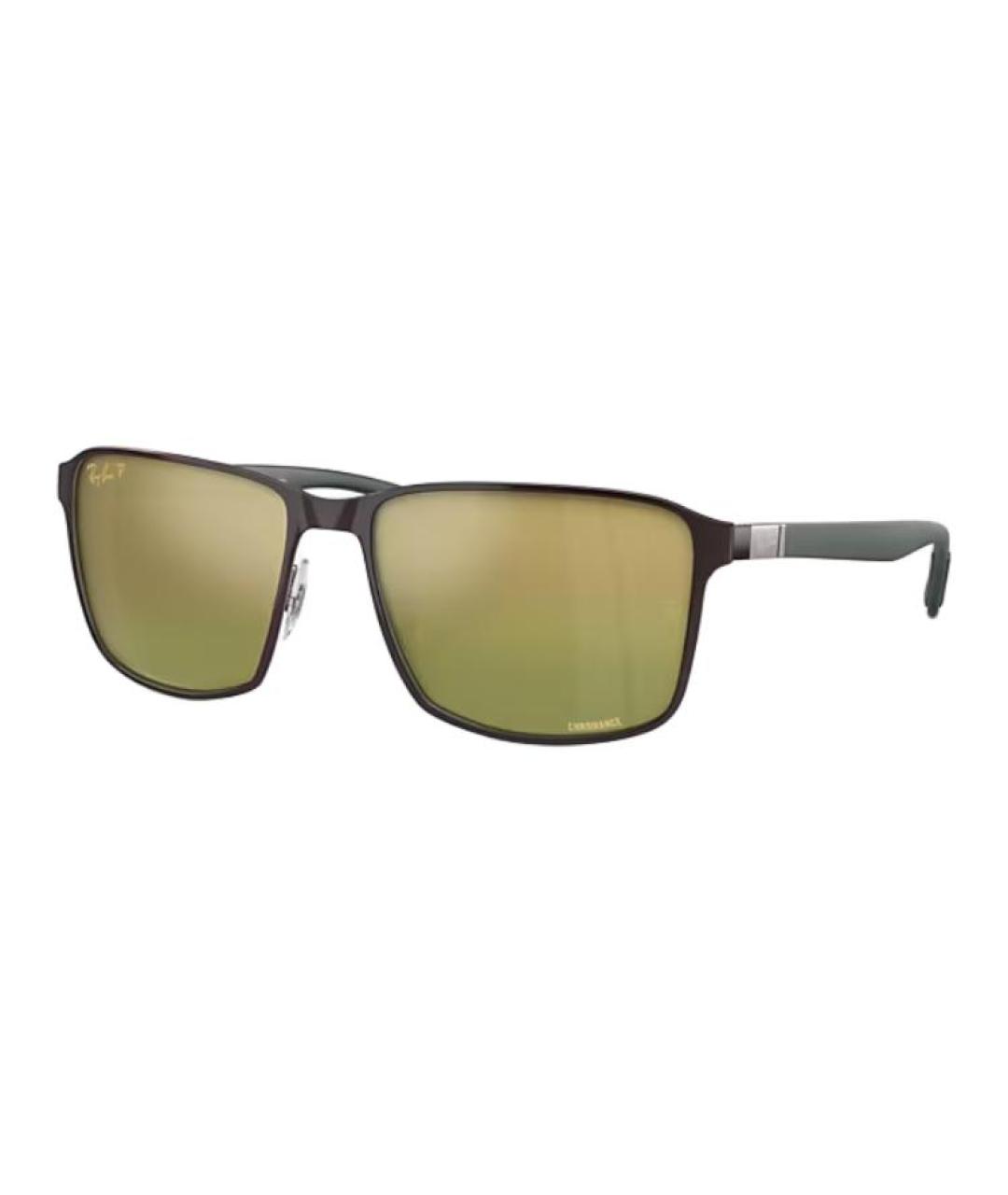RAY BAN Черные металлические солнцезащитные очки, фото 1