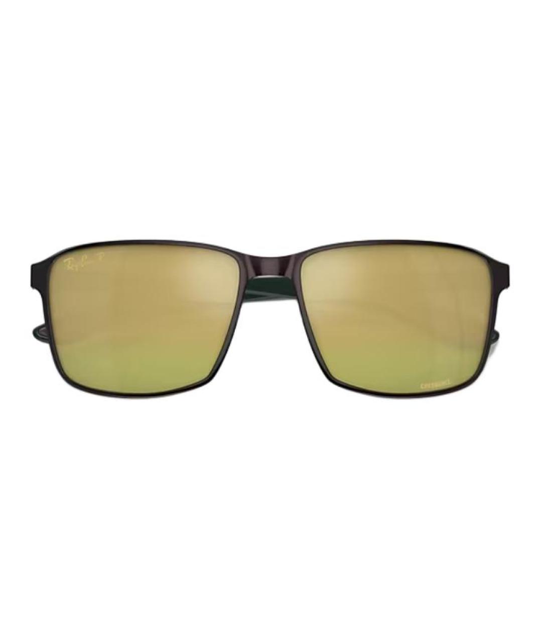 RAY BAN Черные металлические солнцезащитные очки, фото 2