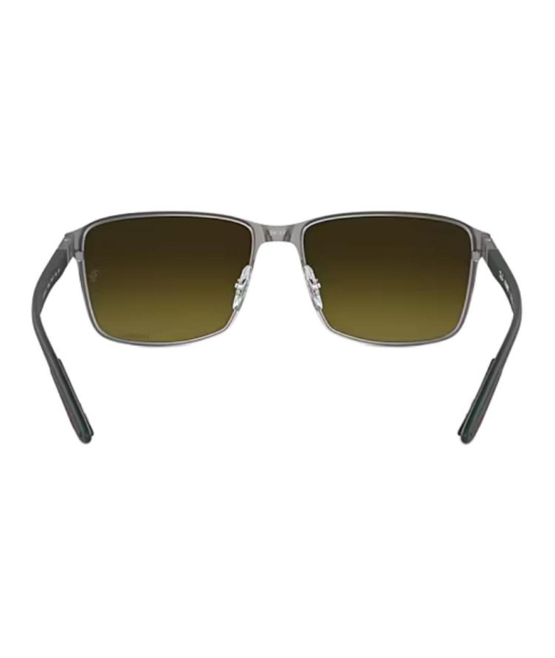 RAY BAN Черные металлические солнцезащитные очки, фото 5